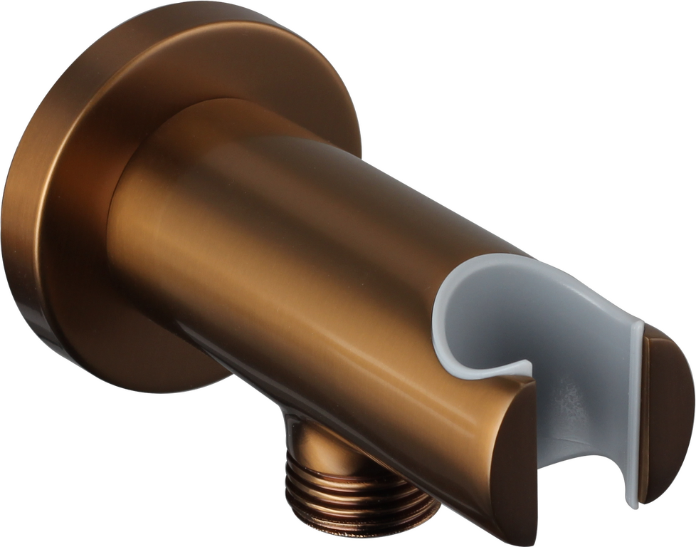 SOPORTE PARED DUCHA REDONDO COBRE