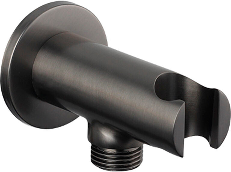 SOPORTE PARED DUCHA REDONDO TITANIO