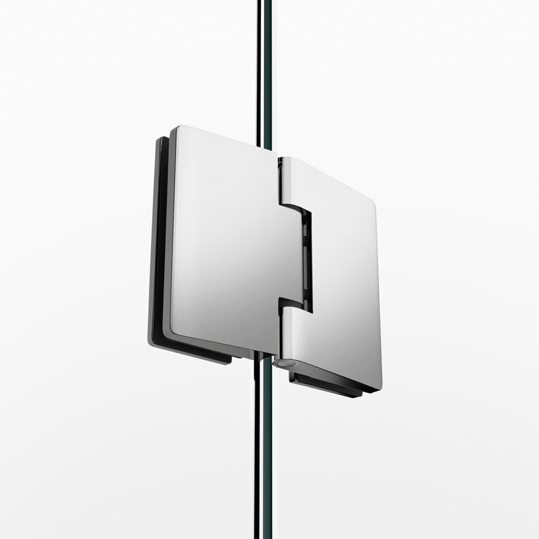 BISAGRA PARA PUERTA MODELO GLASS ACABADO CROMO.