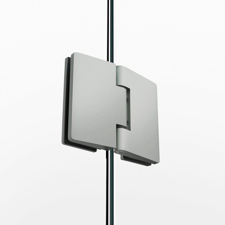 BISAGRA PARA PUERTA MODELO GLASS ACABADO NÍQUEL CEPILLADO.