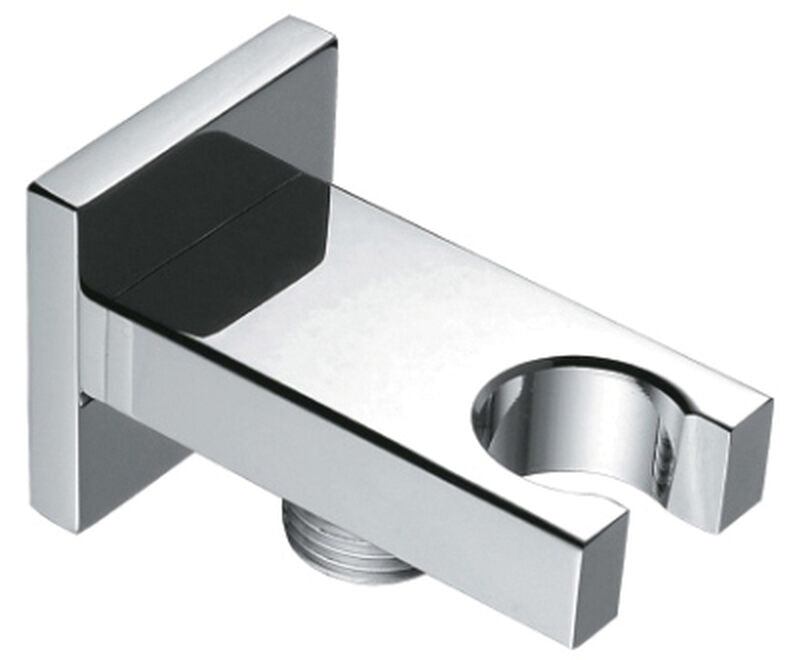 SOPORTE PARED DUCHA CUADRADO CROMO