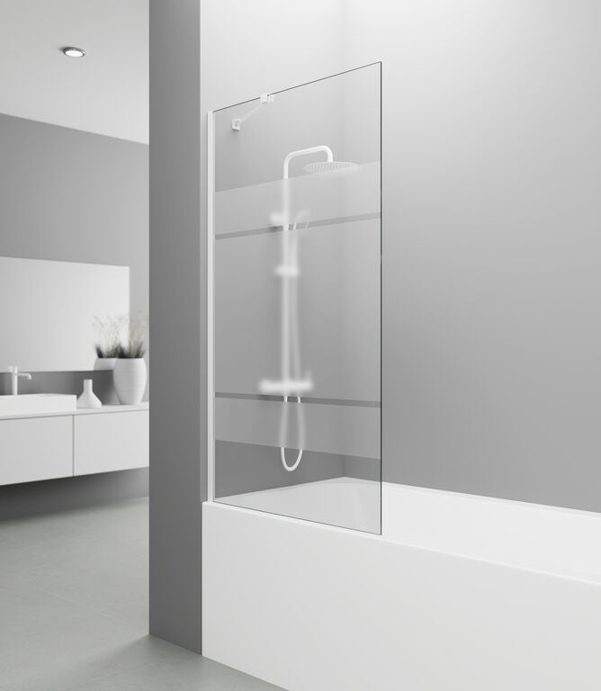 PANEL BAÑERA SCREEN 1F SG BL 85 + BRAZO BLANCO