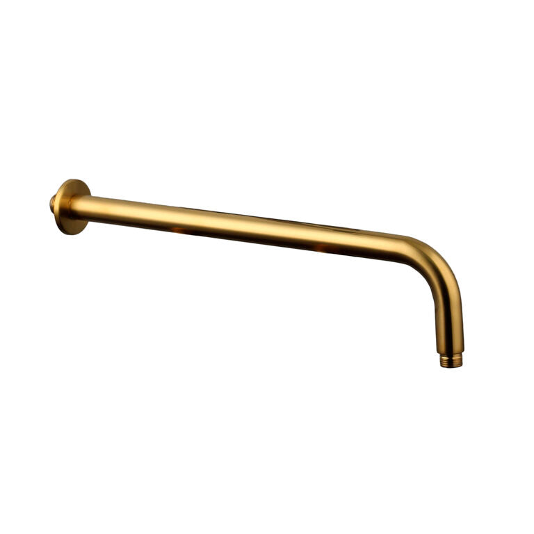 BRAZO DUCHA REDONDO A PARED ORO PVD